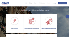 Desktop Screenshot of eldeco.cz