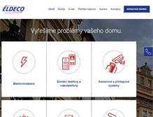 Tablet Screenshot of eldeco.cz